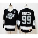Los Angeles Kings #99 Wayne Gretzky Black Throwback CCM Stitched Jersey