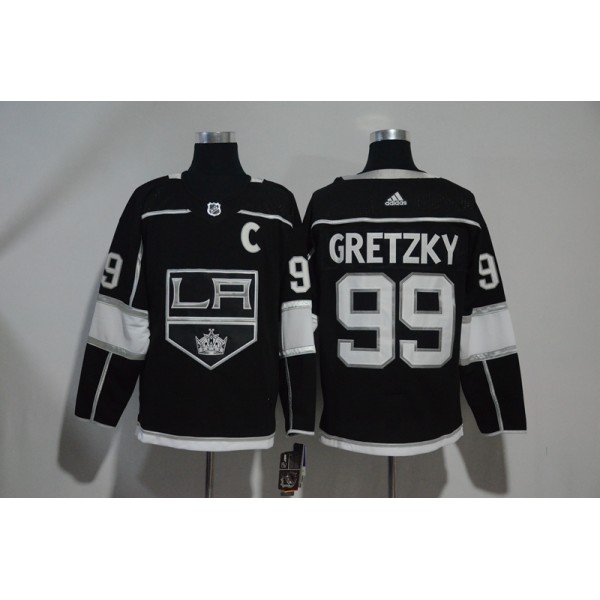 Los Angeles Kings #99 Wayne Gretzky Black Stitched Jersey