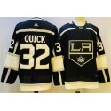 Los Angeles Kings #32 Jonathan Quick Black Stitched Jersey