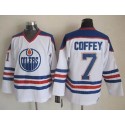 Oilers #7 Paul Coffey White CCM Throwback Stitched Jersey