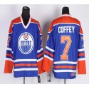 Oilers #7 Paul Coffey Light Blue CCM Throwback Stitched Jersey