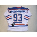 Oilers #93 Nugent-Hopkins White Stitched Jersey