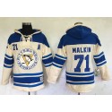Penguins #71 Evgeni Malkin Cream Sawyer Hooded Sweatshirt Stitched Jersey