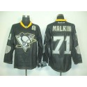 Penguins #71 Evgeni Malkin Black Ice Stitched Jersey