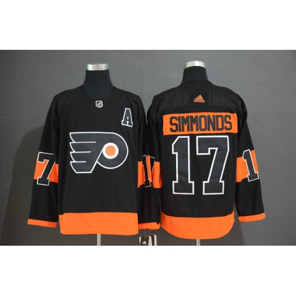 Philadelphia Flyers #17 Wayne Simmonds Black Stitched Jersey