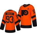 Philadelphia Flyers # 93 Jakub Voracek With A Patch Orange 2019 Stadium Series Stitched Jersey