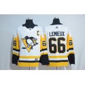 Pittsburgh Penguins #66 Mario Lemieux Adidas White Road Authentic Stitched Jersey