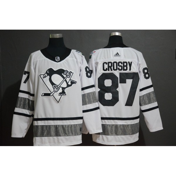 Pittsburgh Penguins #87 Sidney Crosby White 2019 All-Star Game Jersey