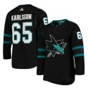 San Jose Sharks #65 Erik Karlsson Black Stitched Jersey