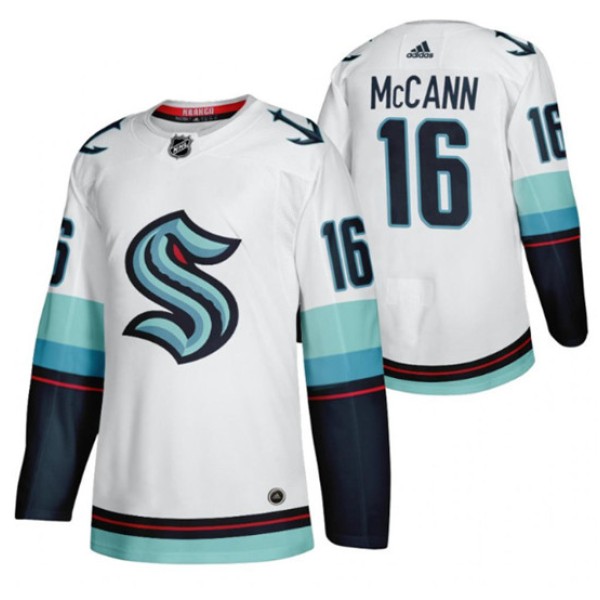 Seattle Kraken #16 Jared McCann White Stitched Jersey