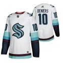 Seattle Kraken #10 Matty Beniers White Stitched Jersey