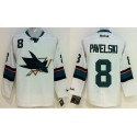 Sharks #8 Joe Pavelski White Stitched Jersey