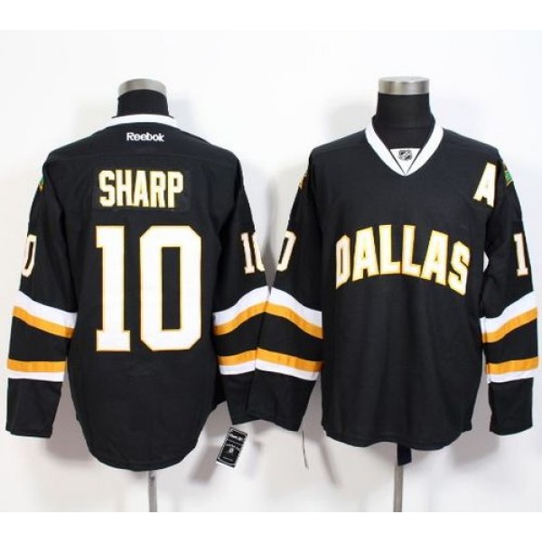 Stars #10 Patrick Sharp Black Stitched Jersey