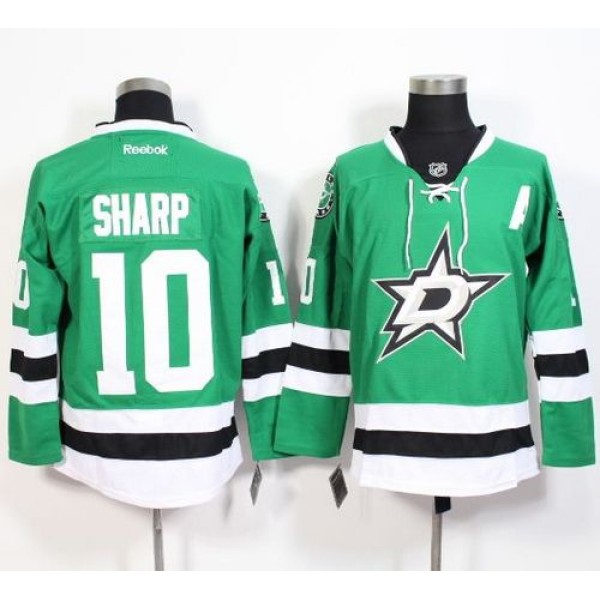 Stars #10 Patrick Sharp Green Stitched Jersey