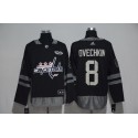 Washington Capitals #8 Alex Ovechkin Black 1917-2017 100th Anniversary Stitched Jersey