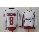 Washington Capitals #8 Alexander Ovechkin White Stitched Adidas Jersey