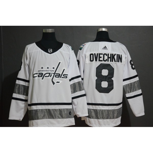 Washington Capitals #8 Alexander Ovechkin White 2019 All-Star Game Jersey
