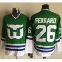 Whalers #26 Ray Ferraro Green CCM Throwback Stitched Jersey