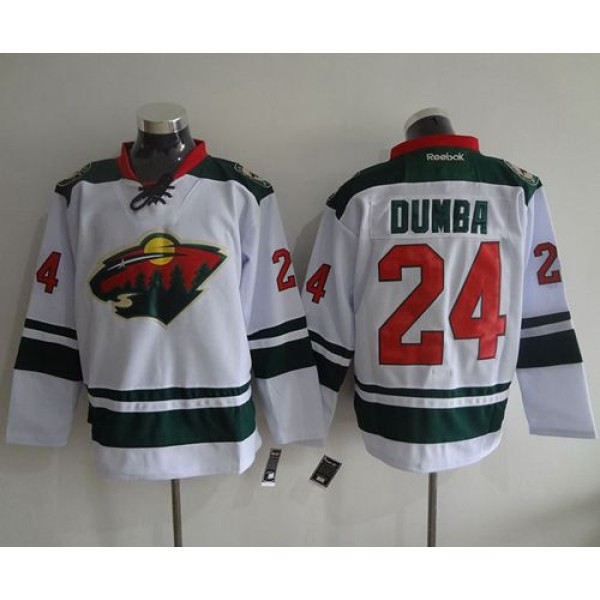 Wild #24 Matt Dumba White Stitched Jersey