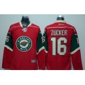 Wild #16 Jason Zucker Red Stitched Jersey