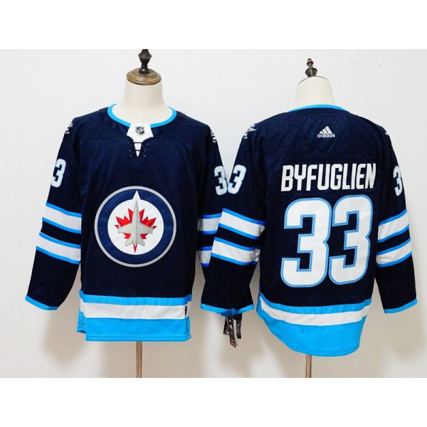 Winnipeg Jets #33 Dustin Byfuglien Navy Stitched Adidas Jersey