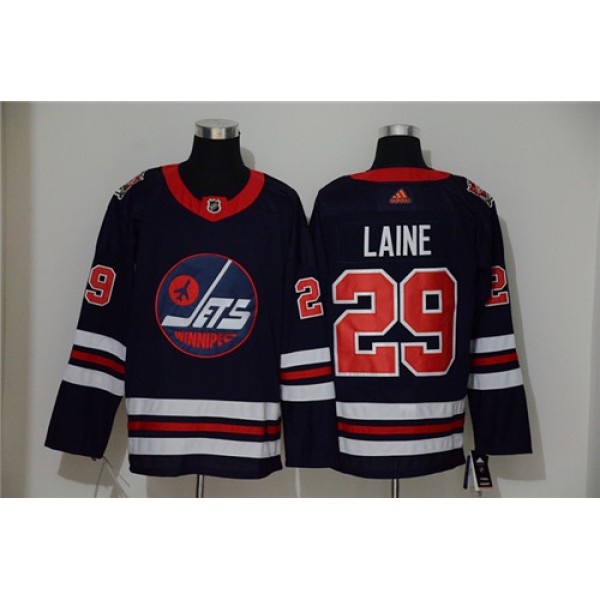 Winnipeg Jets #29 Patrik Laine Navy Stitched Jersey