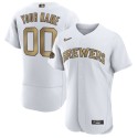Milwaukee Brewers Active Player Custom 2022 All-Star White Flex Base Stitched Jersey