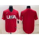 USA Blank 2023 Red World Classic Stitched Jersey