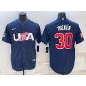 USA #30 Kyle Tucker 2023 Navy World Classic Stitched Jersey