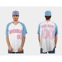 Mexico Custom White Blue 2023 World Classic Stitched Jersey