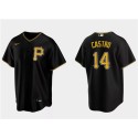 Pittsburgh Pirates #14 Rodolfo Castro Black Cool Base Stitched Jersey