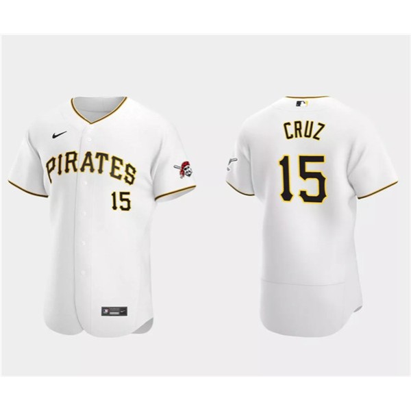 Pittsburgh Pirates #15 Oneil Cruz White Flex Base Stitched Jersey