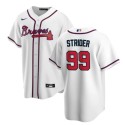 Atlanta Braves #99 Spencer Strider White Cool Base Stitched Jersey