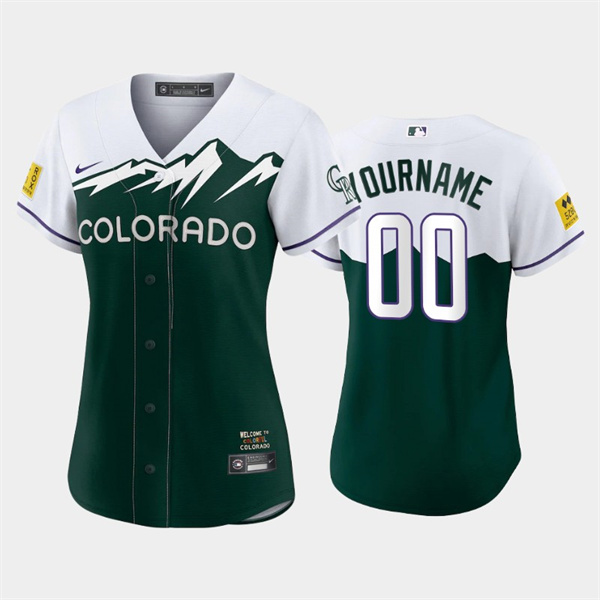 Colorado Rockies Active Player Custom 2022 Green City Connect Stitched Baseball Jersey(Run Small)