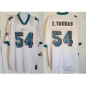 Miami Dolphins #54 Zac Thomas White Stitched Jersey