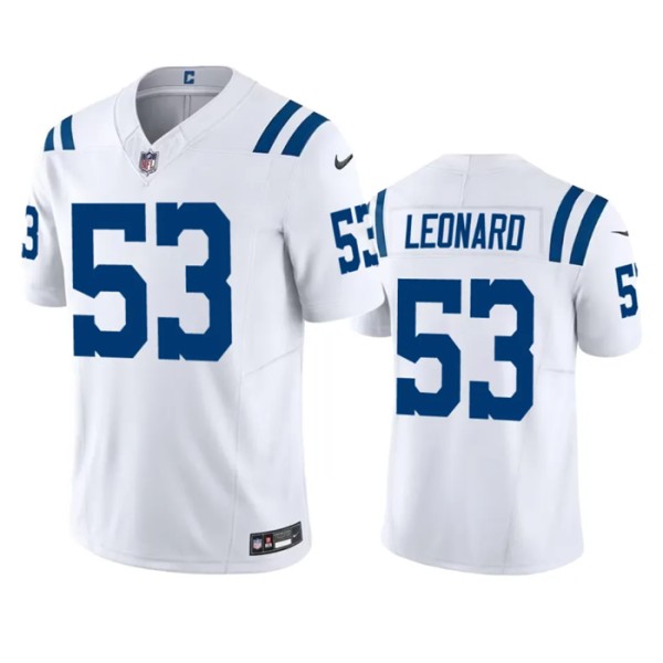 Indianapolis Colts #53 Shaquille Leonard White 2023 F.U.S.E Vapor Untouchable Stitched Jersey