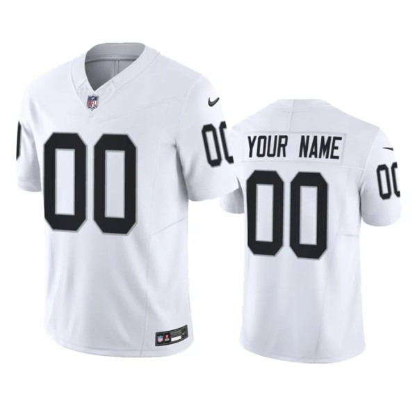 Las Vegas Raiders Custom White 2023 F.U.S.E Vapor Untouchable Stitched Jersey