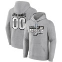 Philadelphia Eagles Custom Grey Super Bowl LVII Name Number Pullover Hoodie
