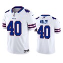 Buffalo Bills #40 Von Miller White 2023 F.U.S.E. Vapor Untouchable Limited Stitched Jersey