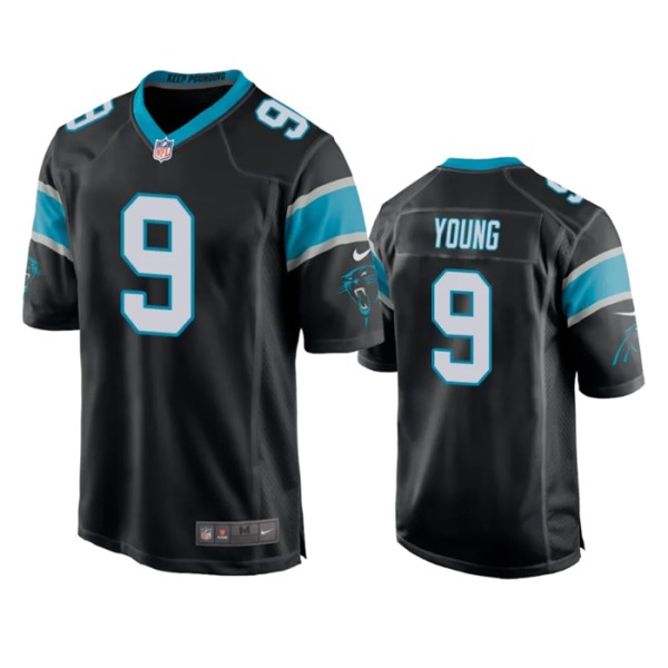 Carolina Panthers #9 Bryce Young Black Stitched Game Jersey