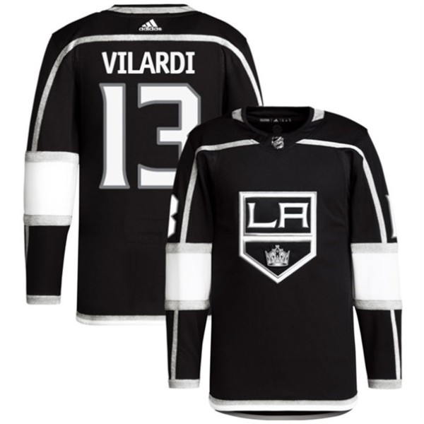 Los Angeles Kings #13 Gabriel Vilardi Black Stitched Jersey