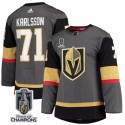 Vegas Golden Knights #71 William Karlsson Gray 2023 Stanley Cup Champions Stitched Jersey