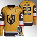 Vegas Golden Knights #22 Michael Amadio Gold 2023 Stanley Cup Champions Stitched Jersey