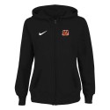 Women's Cincinnati Bengals Stadium Rally Full Zip Hoodie Black