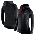 Women's Nike Buffalo Bills Full-Zip Performance Hoodie Black
