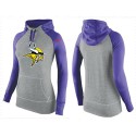 Women's Nike Minnesota Vikings Performance Hoodie Grey   Purple_2