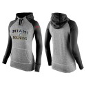 Women's Nike Miami Dolphins Performance Hoodie Grey   Black