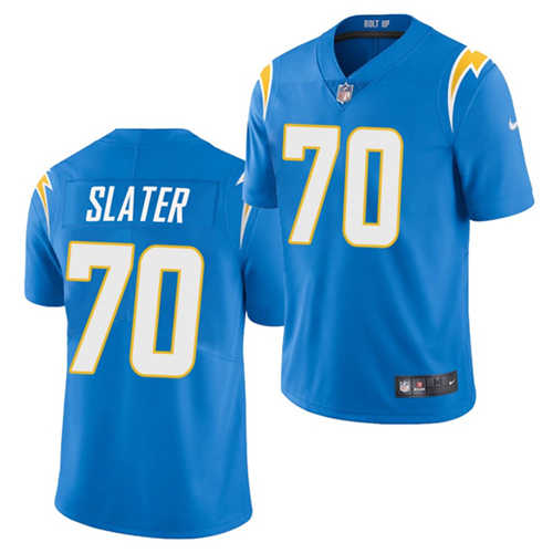 Men's Los Angeles Chargers #70 Rashawn Slater 2021 Blue Vapor Untouchable Limited Stitched Jersey