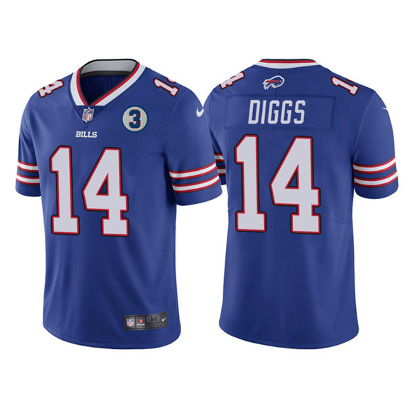 Buffalo Bills #14 Stefon Diggs Blue With NO.3 Patch Vapor Untouchable Limited Stitched Jersey