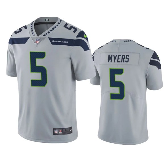 Seattle Seahawks #5 Jason Myers Gray Vapor Untouchable Limited Stitched Jersey